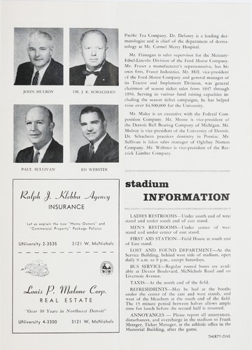 University of Detroit vs. Xavier Program