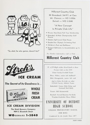 University of Detroit vs. Xavier Program