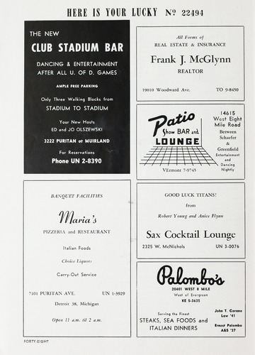 University of Detroit vs. Xavier Program