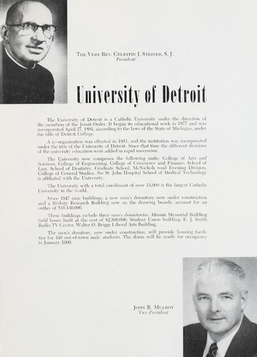 University of Detroit vs. University of Tulsa Program