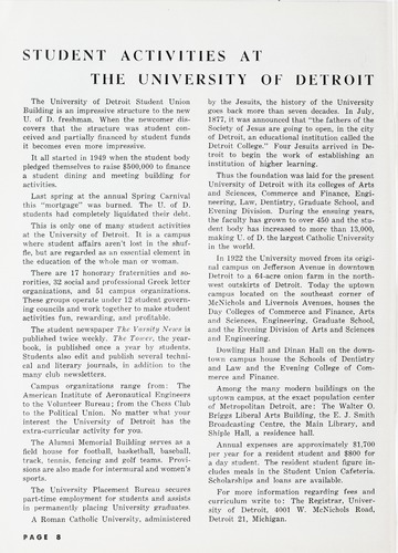 University of Detroit vs. Villanova Program