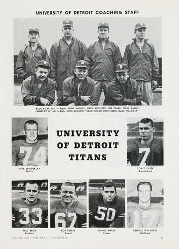 University of Detroit vs. University of Cincinnati Program