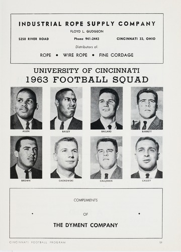 University of Detroit vs. University of Cincinnati Program
