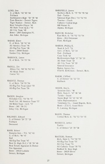 University of Detroit Blue Book