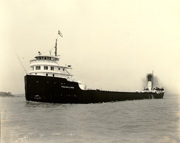 Port side bow view, near Detroit, c.1940.