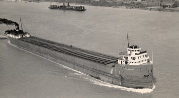 Fr. Edward J. Dowling, S.J. Marine Historical Collection: James Davidson - photo taken from the Ambassador Bridge in the Detroit River, circa 1945