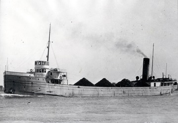 Merida under Valley Camp Steamship Company colors, just prior to her loss.