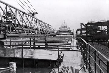 Walter A. Sterling after 1976 lengthening and conversion, deck view.