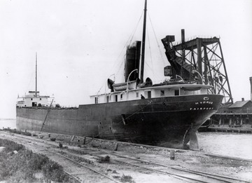 Hydrus - stern view of boat after purchase by Interlake Steamship Co. in early 1913.