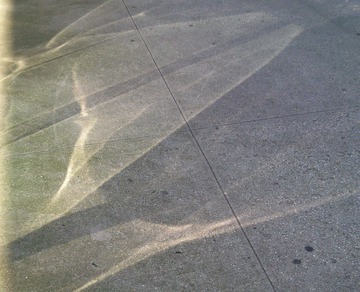 Reflections on the Sidewalk. New York City, August 2011 