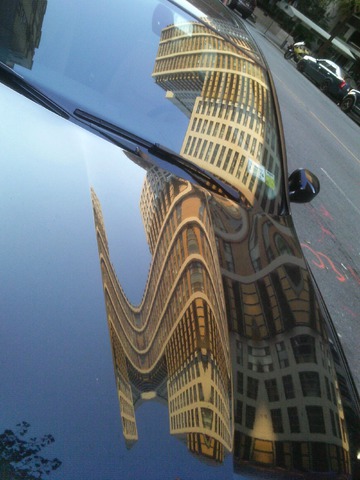 Reflected Buildings, Flipped. New York City, August 2014 