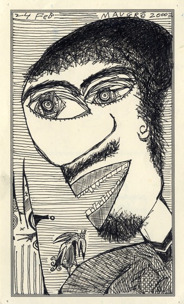 Maurice Greenia, Jr. Collections: Figure with Bird, for the D.I.A.