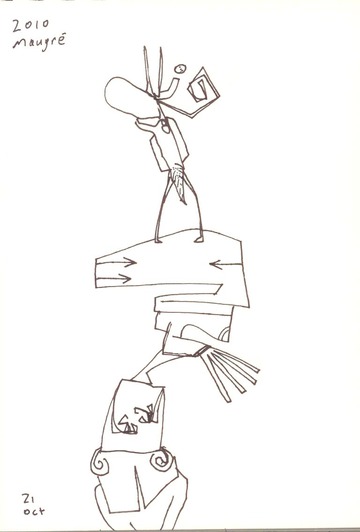 Standing on a Head-like Platform 