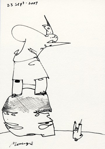 Figure on a Stump 