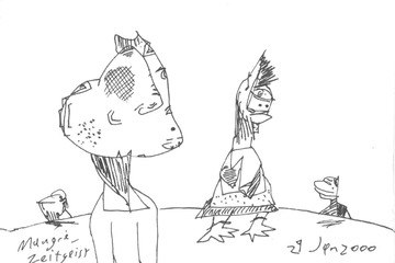 Two Figures, Two Spectators