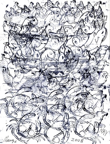 Rubber Stamp Drawing, 2008