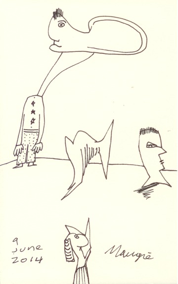 Figure with Large Ear 