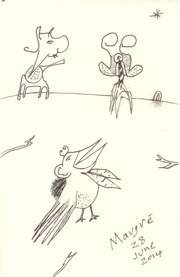 Creatures with Laughing Bird 