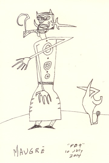 Figure with Long, Skinny Arms 