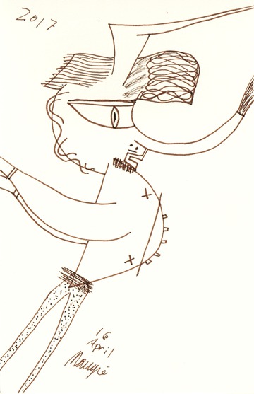 Man with Skinny Legs 