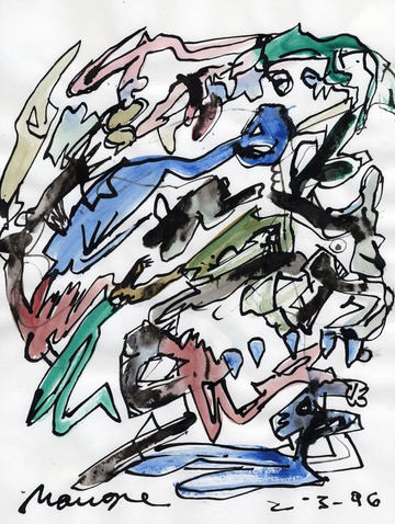 With Liquid Ink and Bamboo Pen