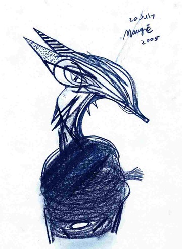 Blue Drawing