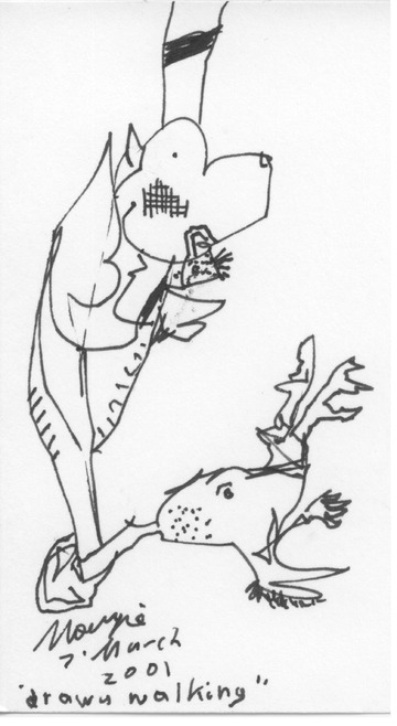 Drawn while walking 