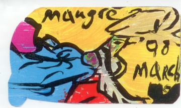Figure with Yellow sky 