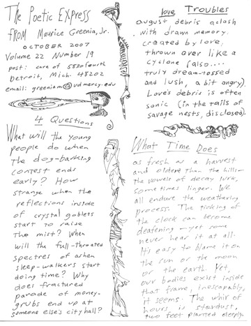 Poetic Express Volume 22 Number 19