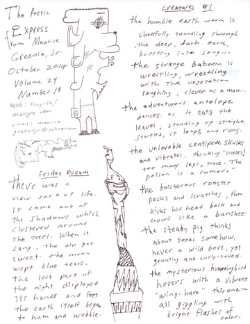 Poetic Express Volume 29 Number 19