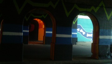 Railroad Underpass, on Third. Detroit, 2014 