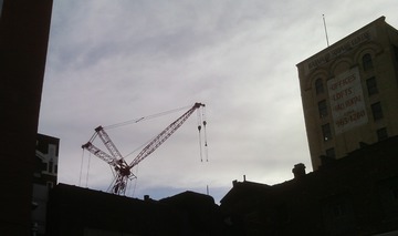 A Crane, Downtown Detroit, 2013 