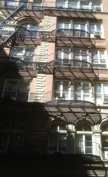 Fire Escapes and Shadow. New York City, 2015 