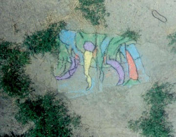 Maurice Greenia, Jr. Collections: Chalk Art with Greenery and Rubber Band 