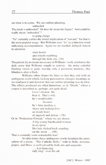[SIC] Volume 1, Number 1, Winter 1992 University of Detroit Merc