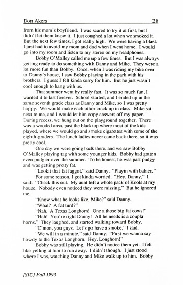 [SIC] Volume 2, Number 1, Fall 1993 University of Detroit Mercy