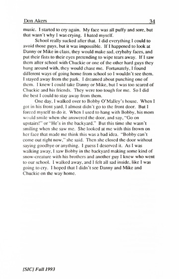 [SIC] Volume 2, Number 1, Fall 1993 University of Detroit Mercy