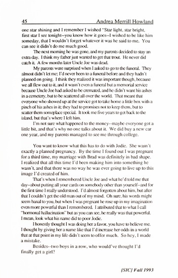 [SIC] Volume 2, Number 1, Fall 1993 University of Detroit Mercy