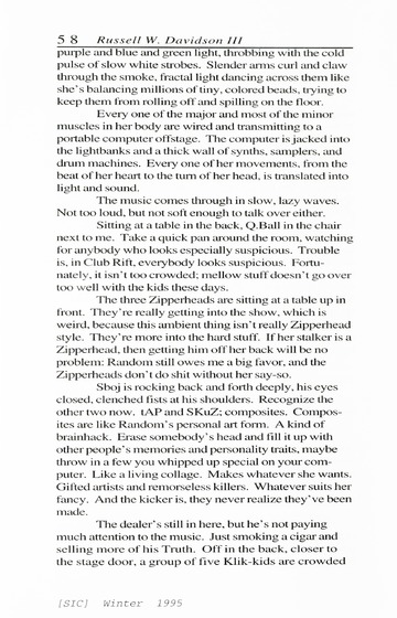 [SIC] Volume 4, Number 1, Winter 1995 University of Detroit Merc