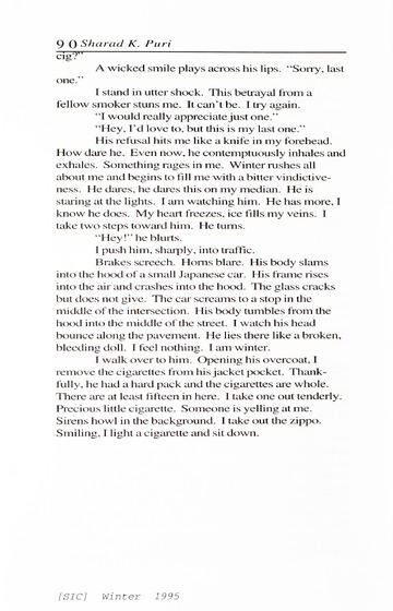 [SIC] Volume 4, Number 1, Winter 1995 University of Detroit Merc