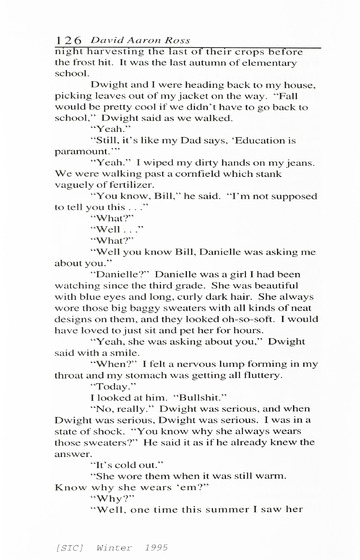 [SIC] Volume 4, Number 1, Winter 1995 University of Detroit Merc