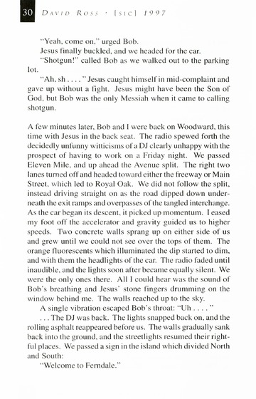 [SIC] Volume 5, Winter 1997 University of Detroit Mercy