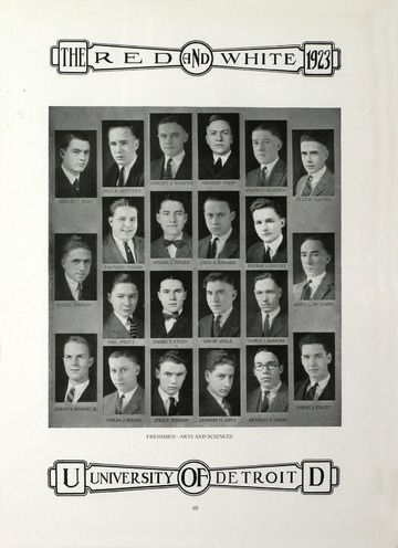 University of Detroit Yearbook Collection: University of Detroit Red and White. 1923