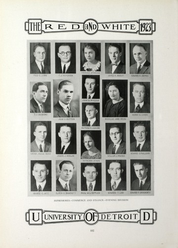 University of Detroit Yearbook Collection: University of Detroit Red and White. 1923