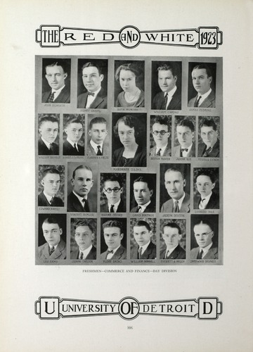 University of Detroit Yearbook Collection: University of Detroit Red and White. 1923