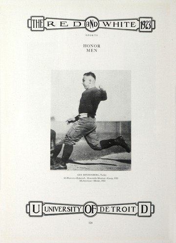 University of Detroit Red and White. 1923