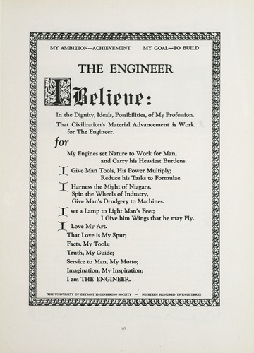 University of Detroit Yearbook Collection: University of Detroit Red and White. 1923