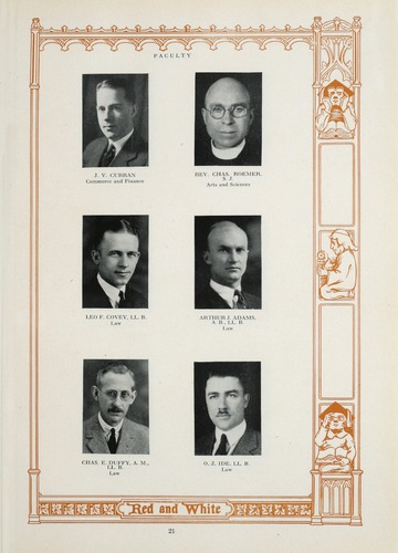 University of Detroit Yearbook Collection: The Red and White 1924