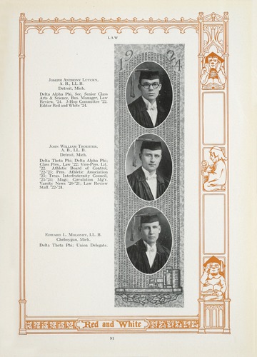 University of Detroit Yearbook Collection: The Red and White 1924