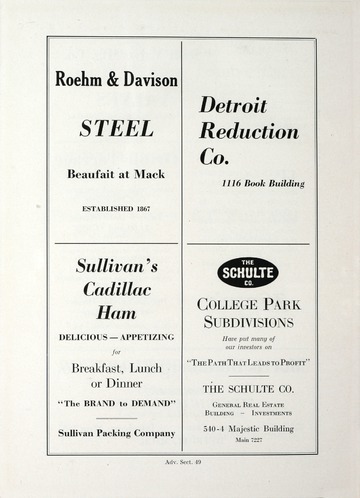 University of Detroit Yearbook Collection: The Red and White 1924